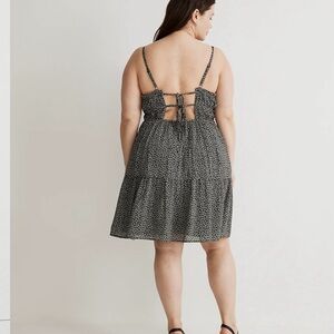 Madewell Plus Sophia Cami Tiered Mini Dress in Micro Daisy
